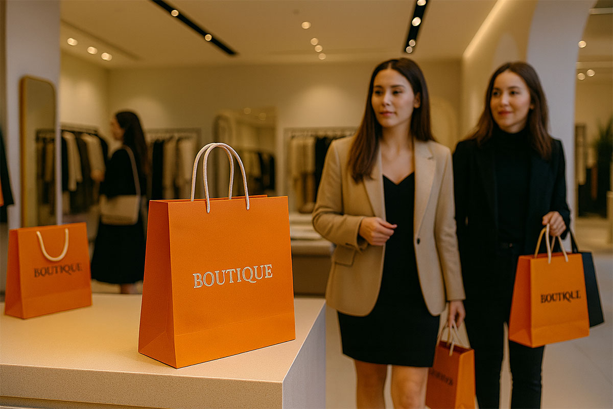 shopping paper bags