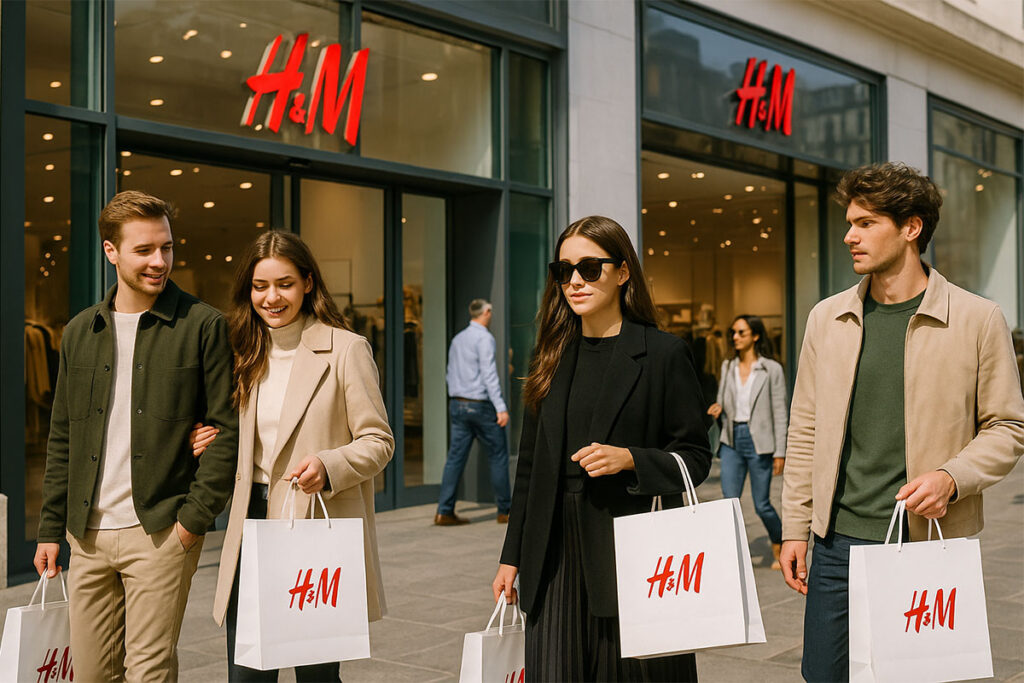 H&M Recycled paper bag